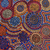Aboriginal Artwork by Tina Napangardi Martin, Jinti-parnta Jukurrpa, 122x76cm