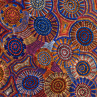 Aboriginal Artwork by Tina Napangardi Martin, Jinti-parnta Jukurrpa, 122x76cm