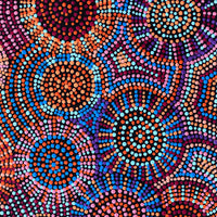 Aboriginal Artwork by Tina Napangardi Martin, Jinti-parnta Jukurrpa, 61x46cm