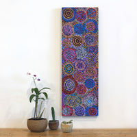 Aboriginal Artwork by Tina Napangardi Martin, Jinti-parnta Jukurrpa, 91x30cm