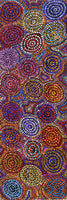 Aboriginal Artwork by Tina Napangardi Martin, Jinti-parnta Jukurrpa, 91x30cm