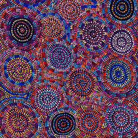 Aboriginal Artwork by Tina Napangardi Martin, Jinti-parnta Jukurrpa, 122x61cm