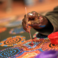 Aboriginal Artwork by Tina Napangardi Martin, Jinti-parnta Jukurrpa, 122x76cm