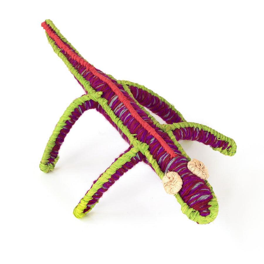 Aboriginal Artwork by Tjawina Nellie Robert - Tjanpi Tinka (lizard) Sculpture