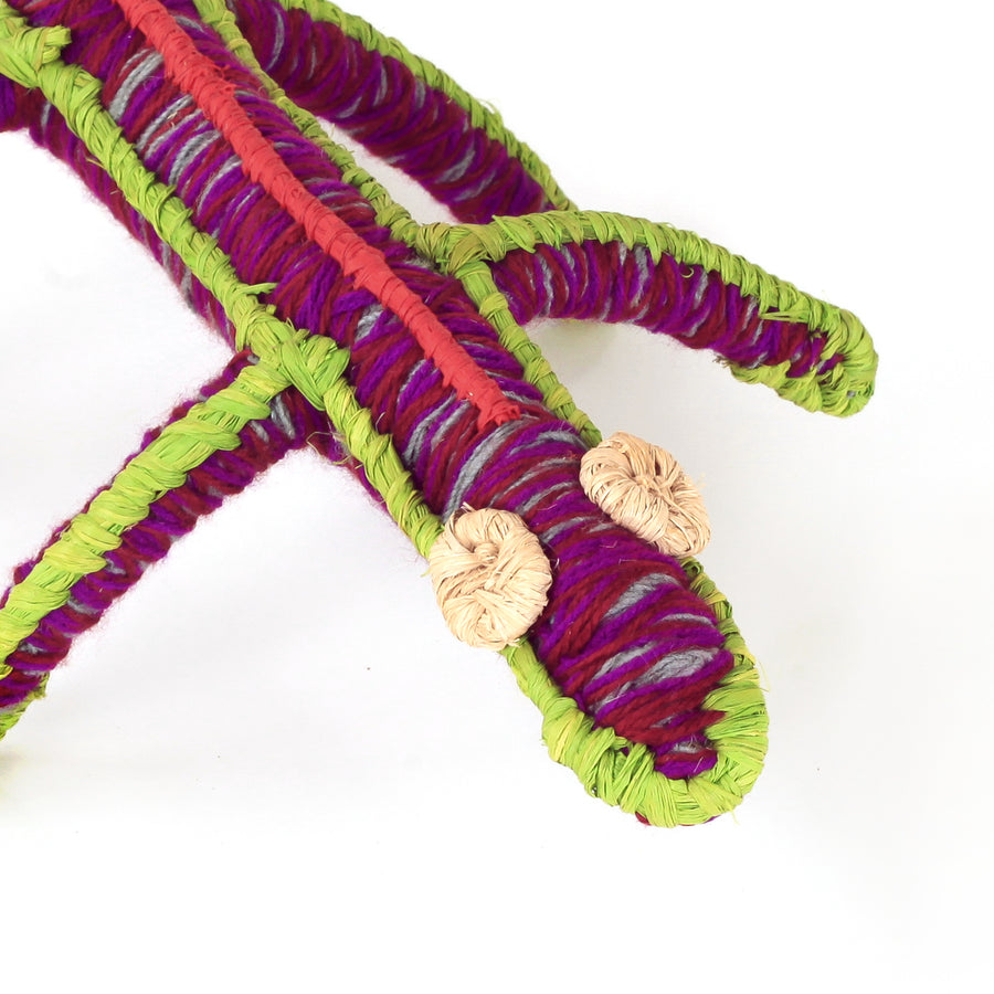 Aboriginal Artwork by Tjawina Nellie Robert - Tjanpi Tinka (lizard) Sculpture