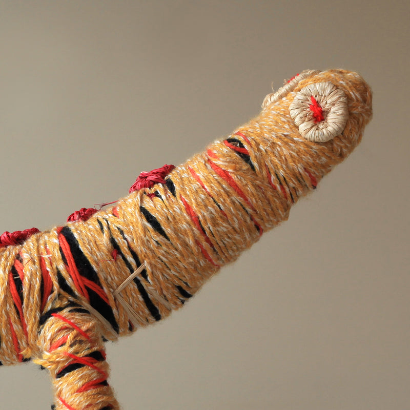 Aboriginal Artwork by Tjawina Nellie Robert - Tjanpi Tinka (goanna) Sculpture