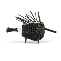 Aboriginal Artwork by Tony Raguwanga Cameron, Carved Sculpture of a Djirmanga (Echidna)