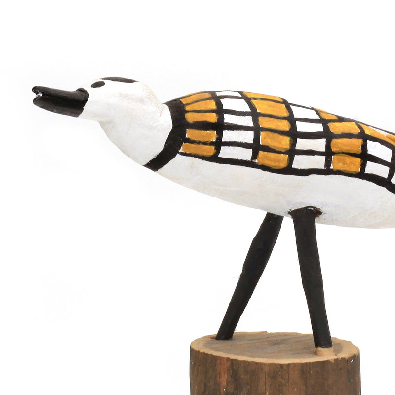Aboriginal Artwork by Tony Raguwanga Cameron, Gapuwiyak - Carved Sculpture of a Djiwadak (friar bird)