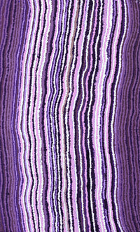 Aboriginal Artwork by Topsy Napurrurla Fisher, Ngapa Jukurrpa (Water Dreaming) - Puyurru, 76x41cm