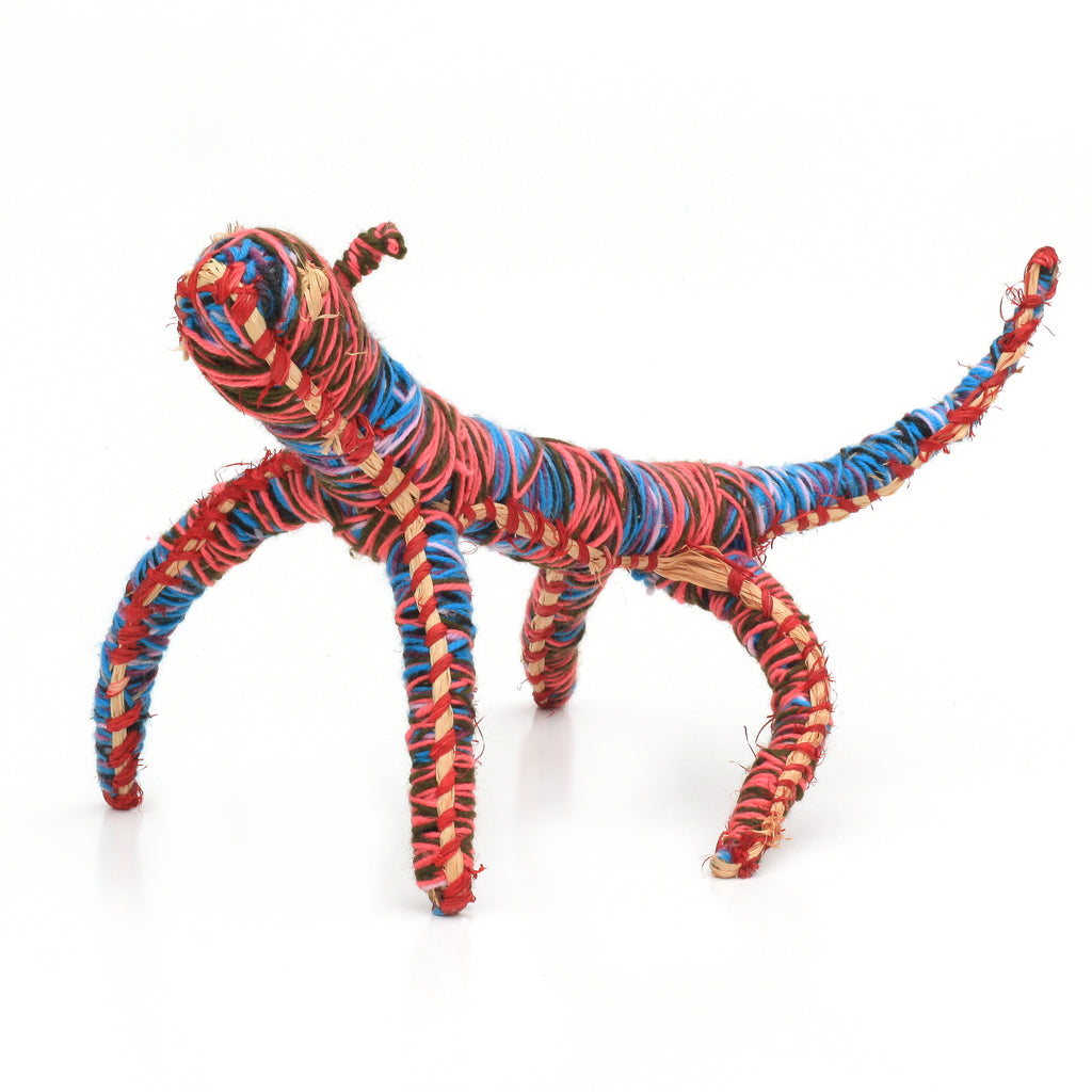 Aboriginal Artwork by Tracey Yates - Camp Dog Tjanpi Sculpture