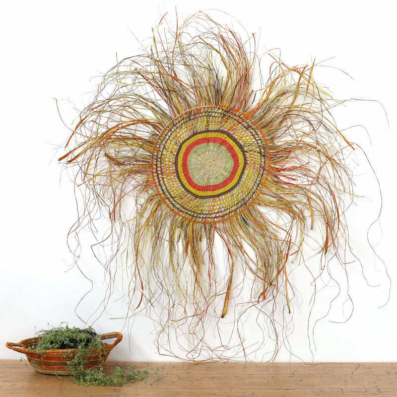 Aboriginal Artwork by Tracy Gandimil Wanapuyngu, Gapuwiyak - Woven Mat, 110cm