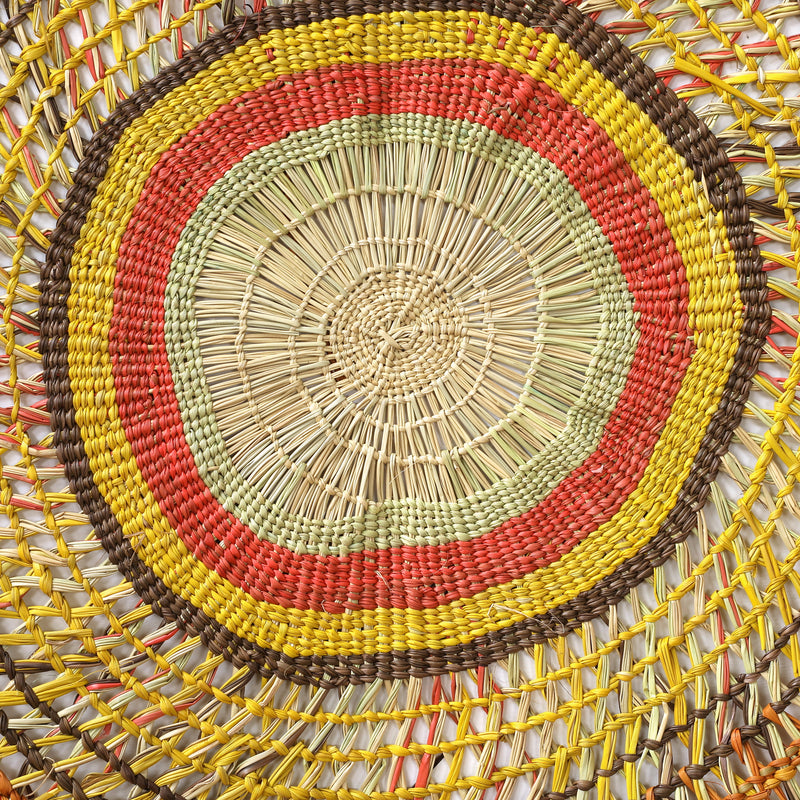 Aboriginal Artwork by Tracy Gandimil Wanapuyngu, Gapuwiyak - Woven Mat, 110cm