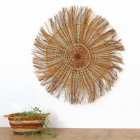 Aboriginal Artwork by Tracy Gandimil Wanapuyngu, Gapuwiyak - Woven Mat, 90cm