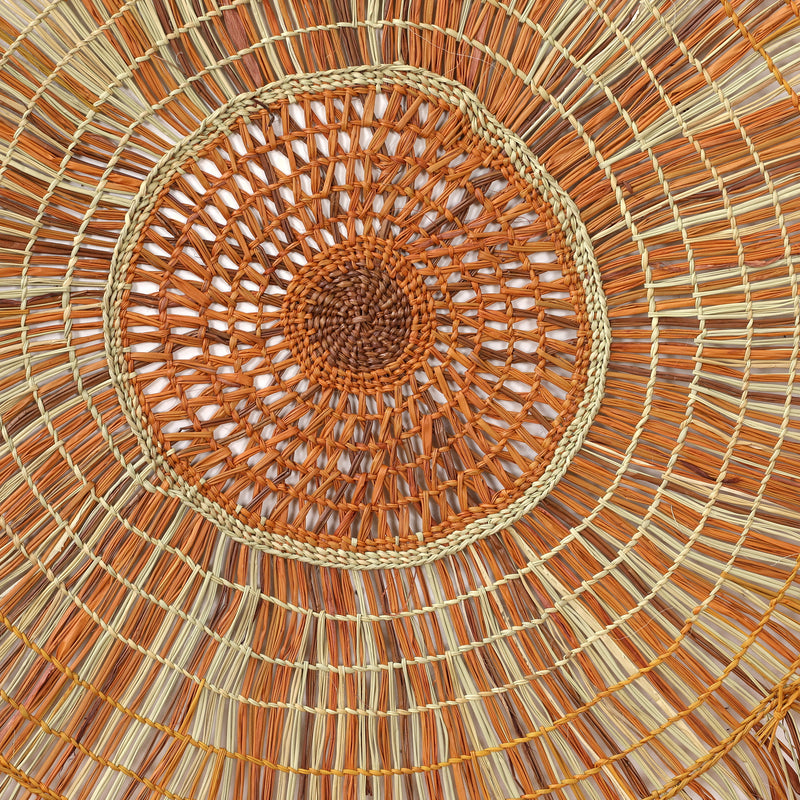 Aboriginal Artwork by Tracy Gandimil Wanapuyngu, Gapuwiyak - Woven Mat, 90cm