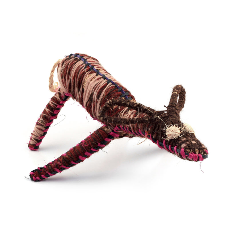 Aboriginal Artwork by Tracy Yates - Papa (Dog) Tjanpi Sculpture