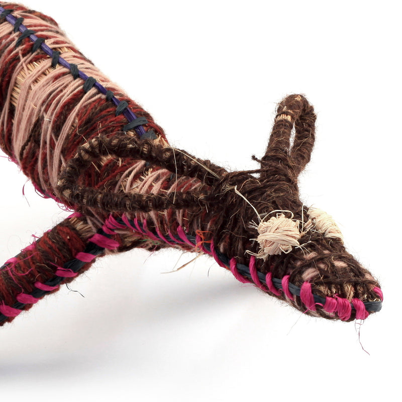 Aboriginal Artwork by Tracy Yates - Papa (Dog) Tjanpi Sculpture