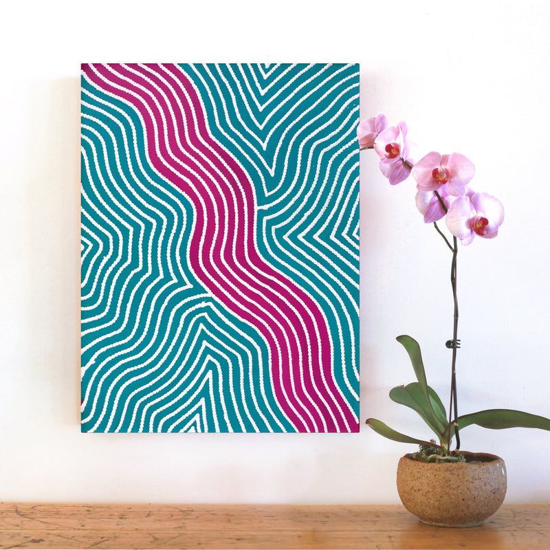 Aboriginal Artwork by Ursula Napangardi Hudson, Pikilyi Jukurrpa (Vaughan Springs Dreaming), 61x46cm