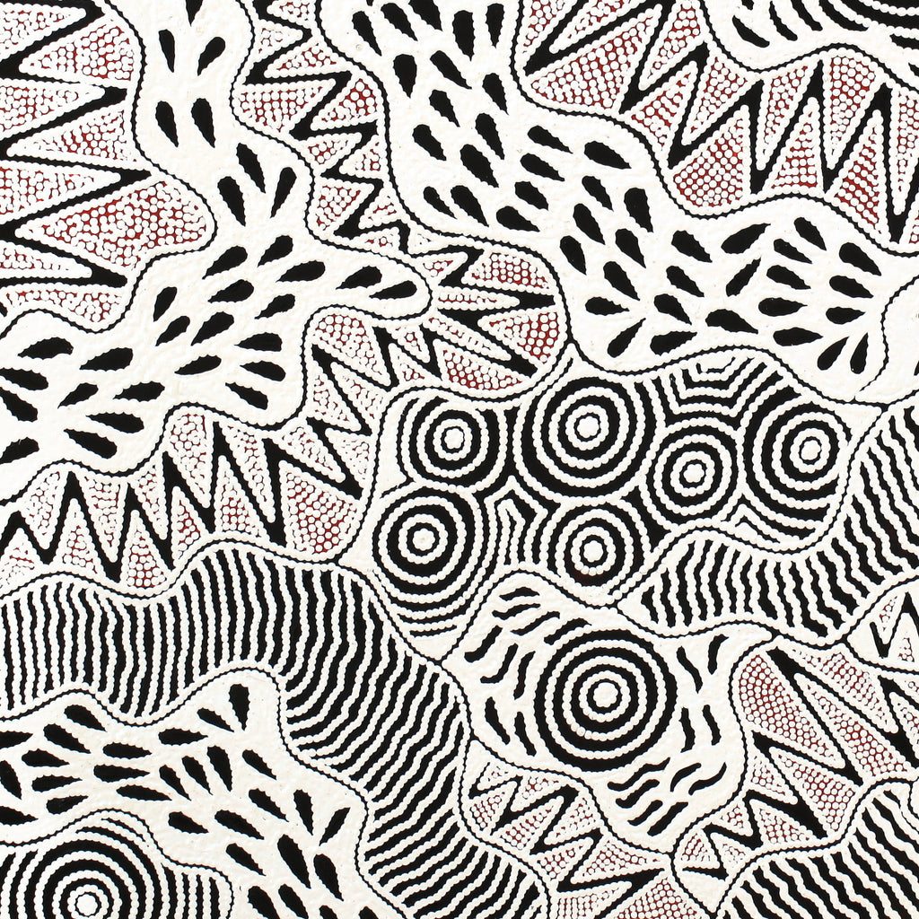 Aboriginal Artwork by Ursula Napangardi Hudson, Pikilyi Jukurrpa (Vaughan Springs Dreaming), 107x76cm