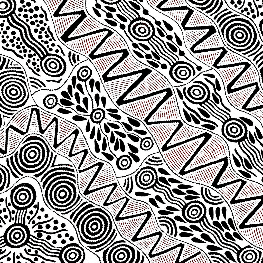 Aboriginal Artwork by Ursula Napangardi Hudson, Pikilyi Jukurrpa (Vaughan Springs Dreaming), 122x107cm