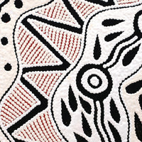 Aboriginal Artwork by Ursula Napangardi Hudson, Pikilyi Jukurrpa (Vaughan Springs Dreaming), 30x30cm