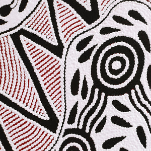 Aboriginal Art by Ursula Napangardi Hudson, Pikilyi Jukurrpa (Vaughan Springs Dreaming), 183x91cm - ART ARK®