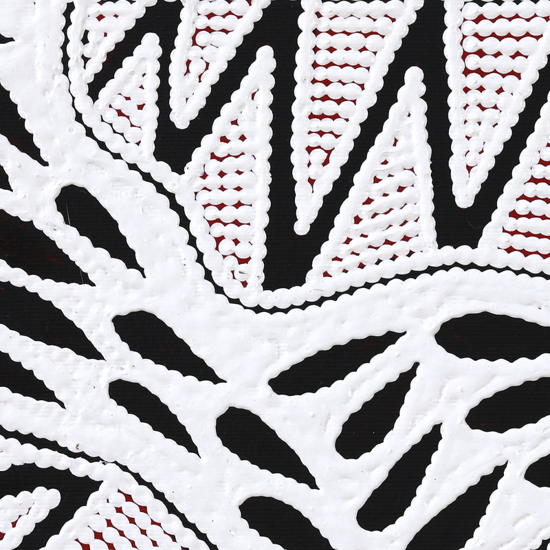 Aboriginal Artwork by Ursula Napangardi Hudson, Pikilyi Jukurrpa (Vaughan Springs Dreaming), 30x30cm