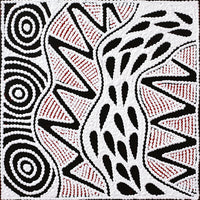 Aboriginal Artwork by Ursula Napangardi Hudson, Pikilyi Jukurrpa (Vaughan Springs Dreaming), 30x30cm