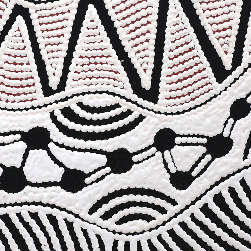 Aboriginal Artwork by Ursula Napangardi Hudson, Pikilyi Jukurrpa (Vaughan Springs Dreaming), 30x30cm