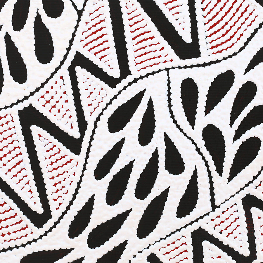 Aboriginal Artwork by Ursula Napangardi Hudson, Pikilyi Jukurrpa (Vaughan Springs Dreaming), 30x30cm