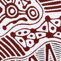 Aboriginal Artwork by Ursula Napangardi Hudson, Pikilyi Jukurrpa (Vaughan Springs Dreaming), 30x30cm