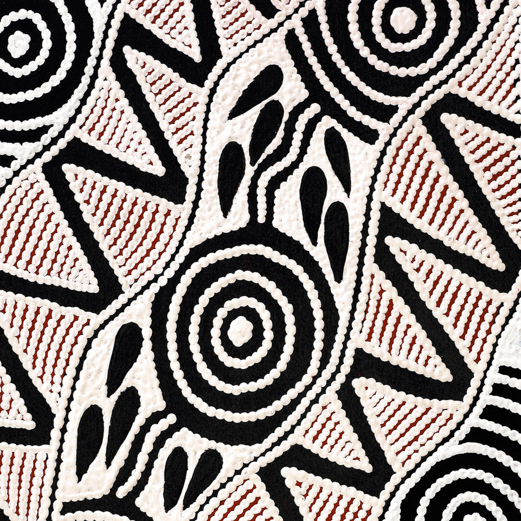 Aboriginal Artwork by Ursula Napangardi Hudson, Pikilyi Jukurrpa (Vaughan Springs Dreaming), 61x30cm