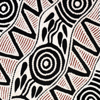 Aboriginal Artwork by Ursula Napangardi Hudson, Pikilyi Jukurrpa (Vaughan Springs Dreaming), 61x30cm
