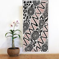 Aboriginal Artwork by Ursula Napangardi Hudson, Pikilyi Jukurrpa (Vaughan Springs Dreaming), 61x30cm