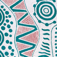 Aboriginal Artwork by Ursula Napangardi Hudson, Pikilyi Jukurrpa (Vaughan Springs Dreaming), 61x30cm