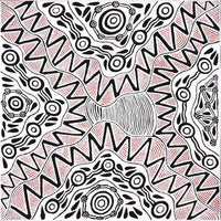 Aboriginal Artwork by Ursula Napangardi Hudson, Pikilyi Jukurrpa (Vaughan Springs Dreaming), 76x76cm