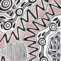 Aboriginal Artwork by Ursula Napangardi Hudson, Pikilyi Jukurrpa (Vaughan Springs Dreaming), 76x76cm