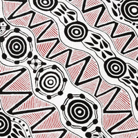Aboriginal Artwork by Ursula Napangardi Hudson, Pikilyi Jukurrpa (Vaughan Springs Dreaming), 91x76cm