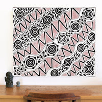 Aboriginal Artwork by Ursula Napangardi Hudson, Pikilyi Jukurrpa (Vaughan Springs Dreaming), 91x76cm