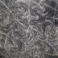 Aboriginal Artwork by Valda Napangardi Granites, Mina Mina Jukurrpa (Mina Mina Dreaming), 46x46cm