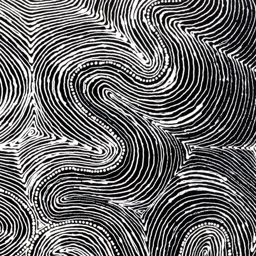 Aboriginal Artwork by Valda Napangardi Granites, Mina Mina Jukurrpa (Mina Mina Dreaming), 46x46cm