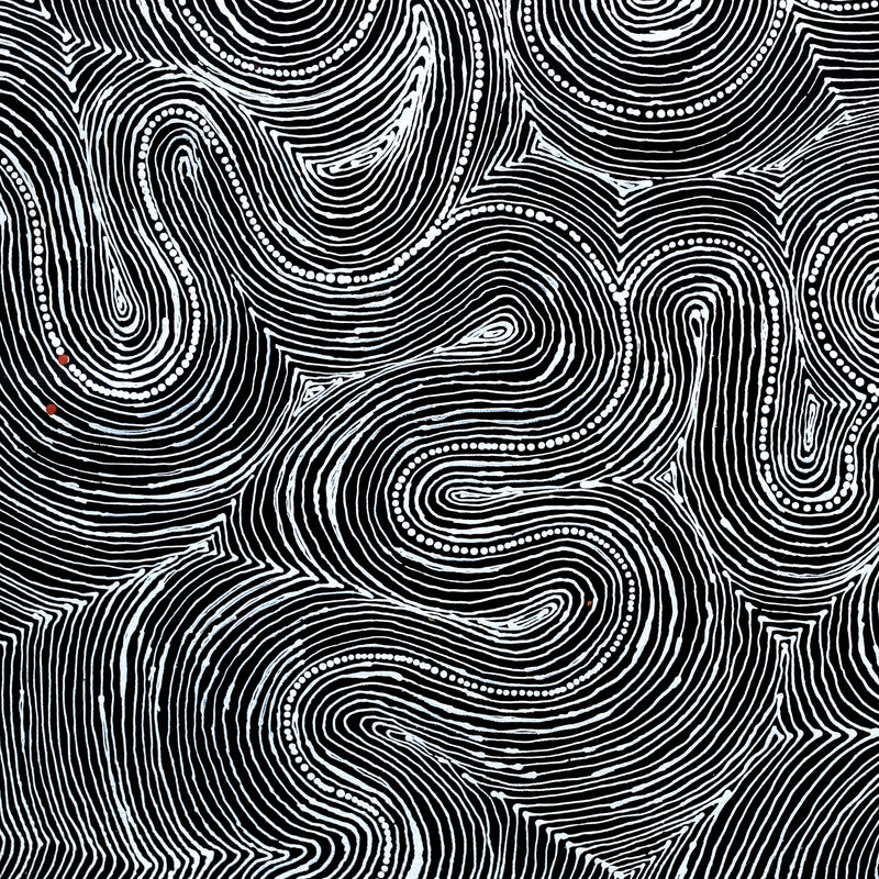 Aboriginal Artwork by Valda Napangardi Granites, Mina Mina Jukurrpa (Mina Mina Dreaming), 46x46cm