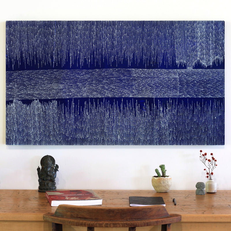 Aboriginal Artwork by Valda Napangardi Granites, Mina Mina Jukurrpa (Mina Mina Dreaming), 107x61cm