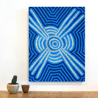 Aboriginal Artwork by Valentine Nakamarra White, Lukarrara Jukurrpa, 61x46cm