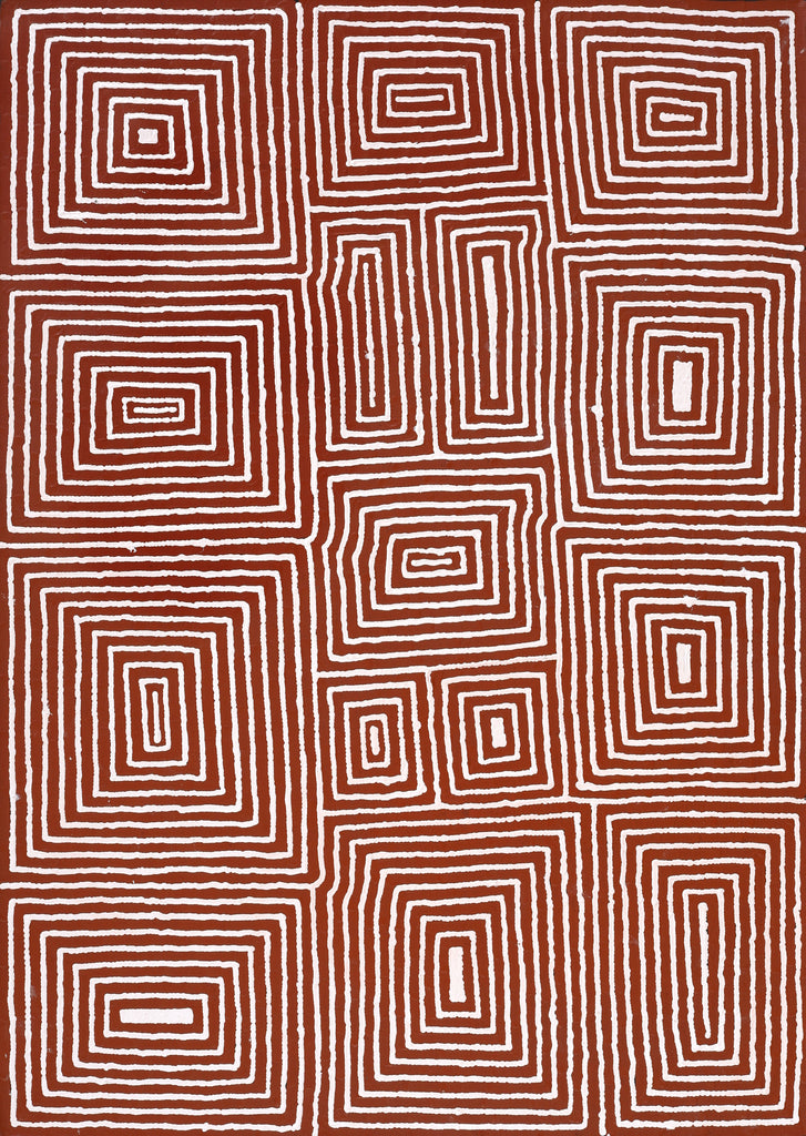 Aboriginal Artwork by Valerie Napanangka Marshall, Pikilyi Jukurrpa (Vaughan Springs Dreaming), 107x76cm