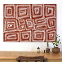 Aboriginal Artwork by Valerie Napanangka Marshall, Pikilyi Jukurrpa (Vaughan Springs Dreaming), 107x76cm