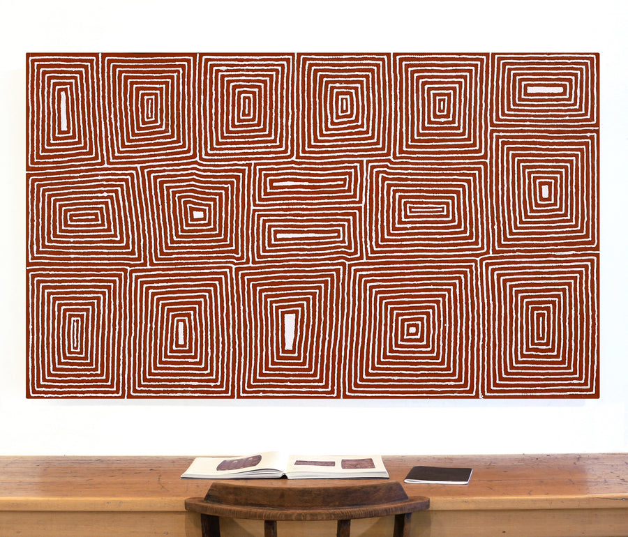 Aboriginal Artwork by Valerie Napanangka Marshall, Pikilyi Jukurrpa (Vaughan Springs Dreaming), 152x91cm