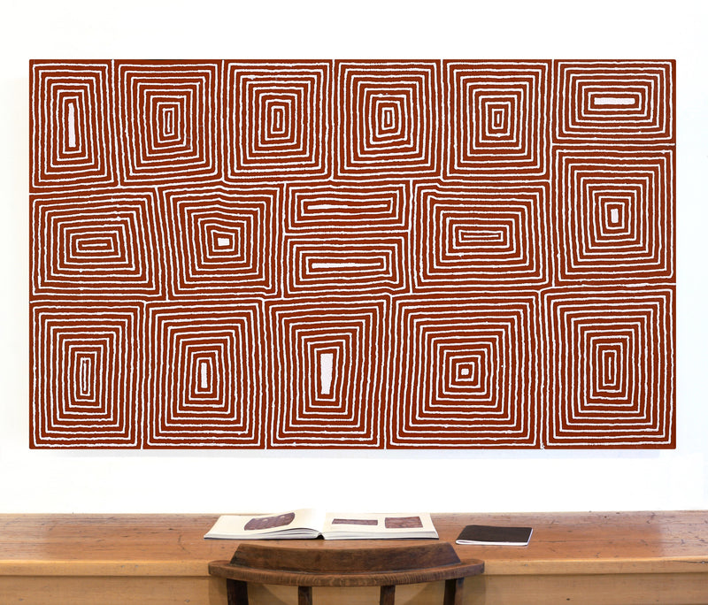 Aboriginal Artwork by Valerie Napanangka Marshall, Pikilyi Jukurrpa (Vaughan Springs Dreaming), 152x91cm