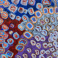Aboriginal Artwork by Valerie Napurrurla Morris, Janganpa Jukurrpa (Brush-tail Possum Dreaming)- Mawurrji, 107x61cm