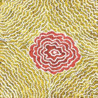 Aboriginal Artwork by Valerie Napurrurla Morris, Ngurlu Jukurrpa (Native Seed Dreaming), 30x30cm