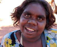 Aboriginal Artwork by Valerie Napanangka Marshall, Karnta Jukurrpa, 61x46cm